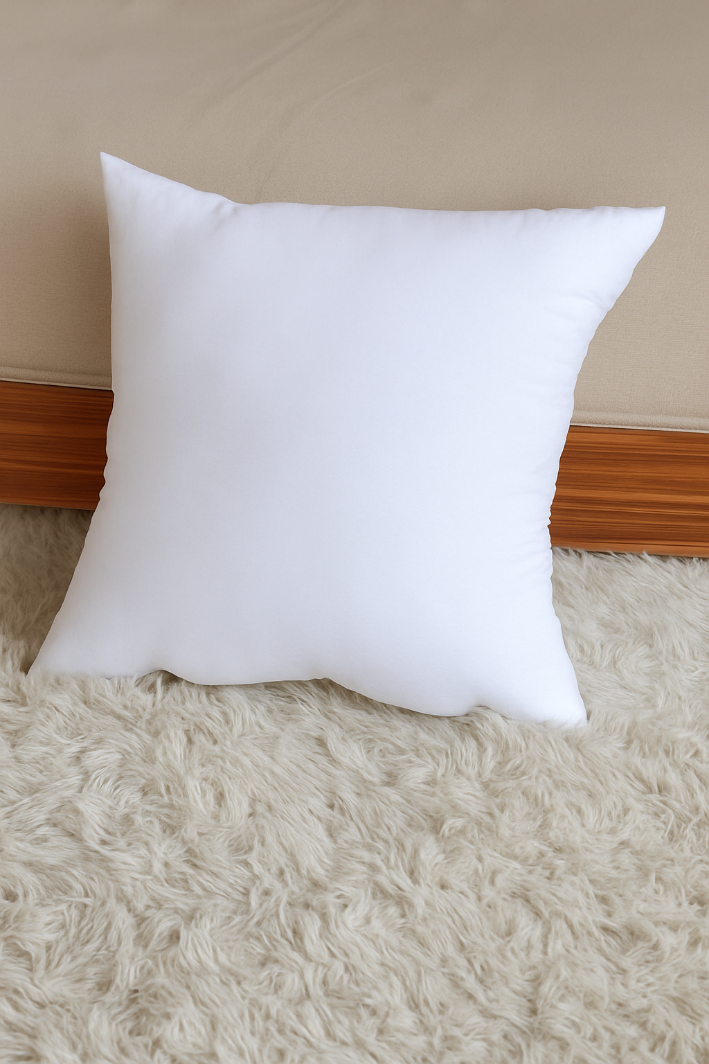 Set of soft white cushion covers comfortable 45x45 cm - view 2