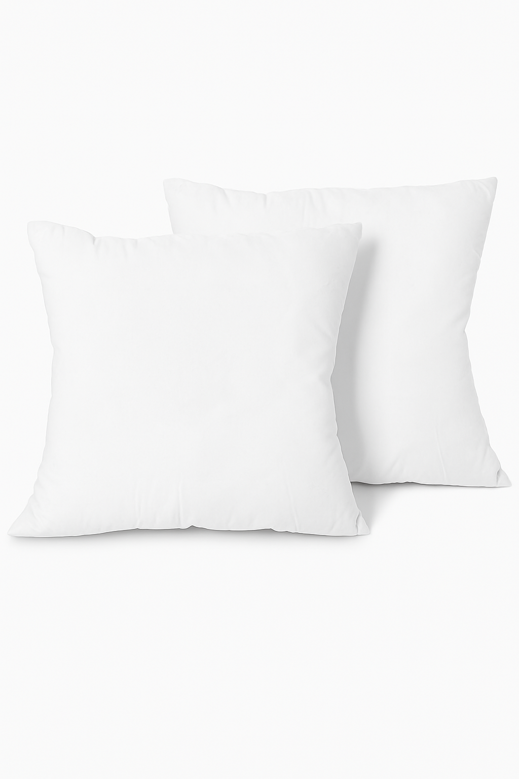 Set of soft white cushion covers comfortable 45x45 cm - 2pcs pillow inner