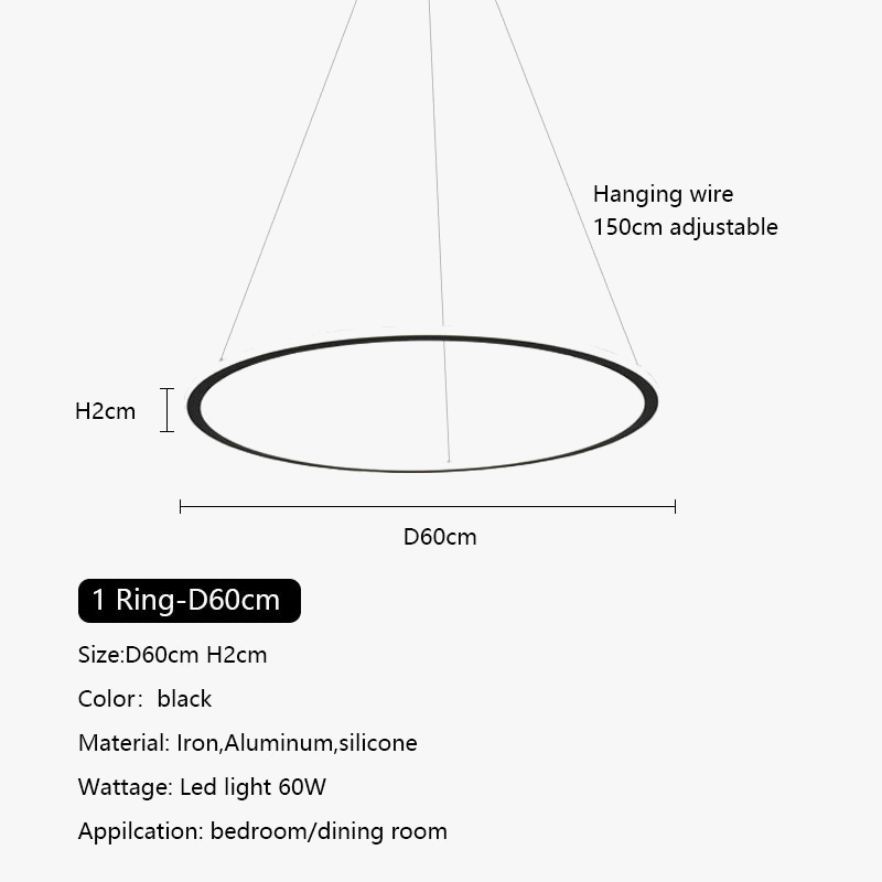 Light with circular rings with variable intensity - view 7