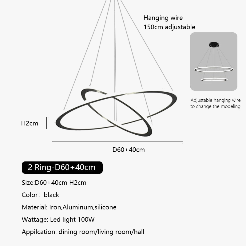 Light with circular rings with variable intensity - view 8