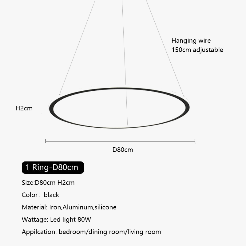 Light with circular rings with variable intensity - view 10