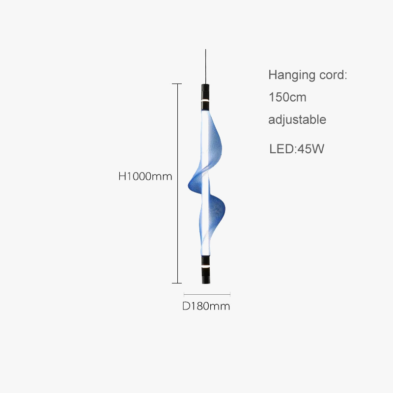 Acrylic led chandelier modern hanging lighting - view 9