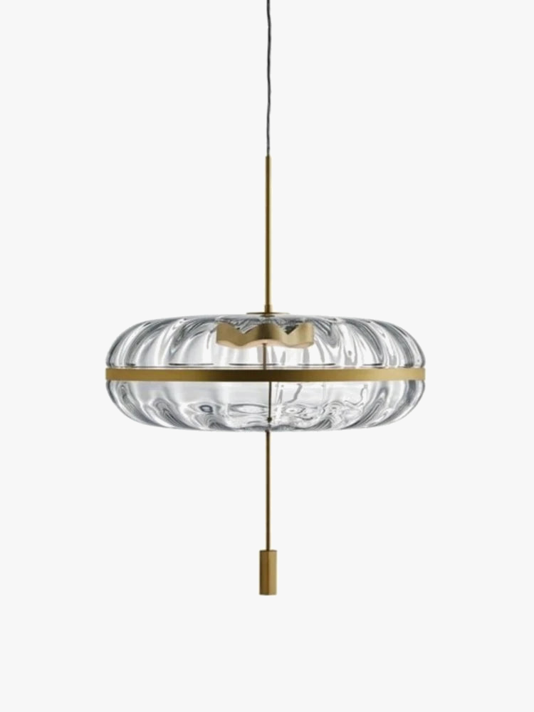 Circular glass chandelier Nordic design for bar and restaurant - view 6