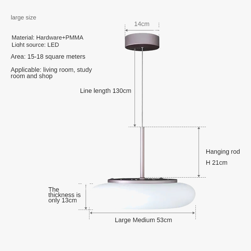 Circular chandelier with modern led for minimalist interior - view 10