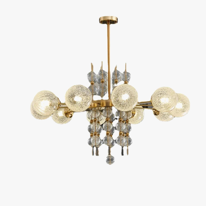 Classic chrome gold-plated bubble chandelier 2024 for modern lighting
