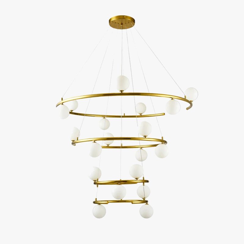 Creative chandelier in iron and trendy glass for interior decoration - view 6