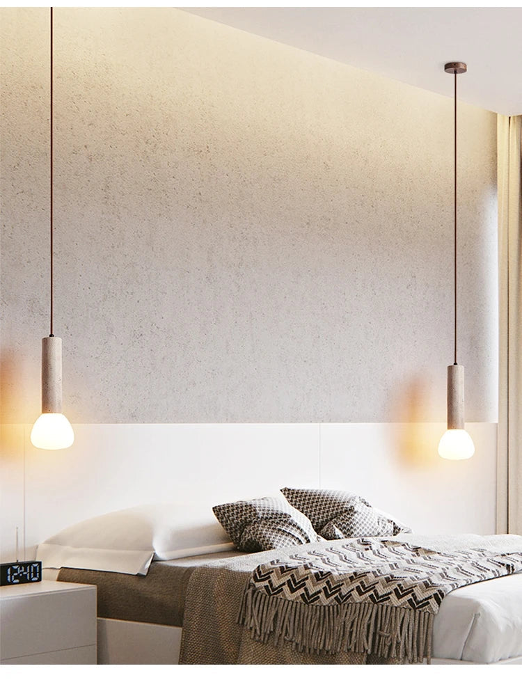 Creative stone chandelier for elegant interior lighting - view 3