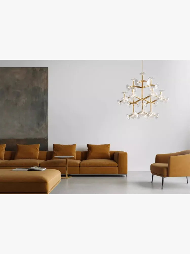 Postmodern glass creative chandelier for interior decoration - view 4