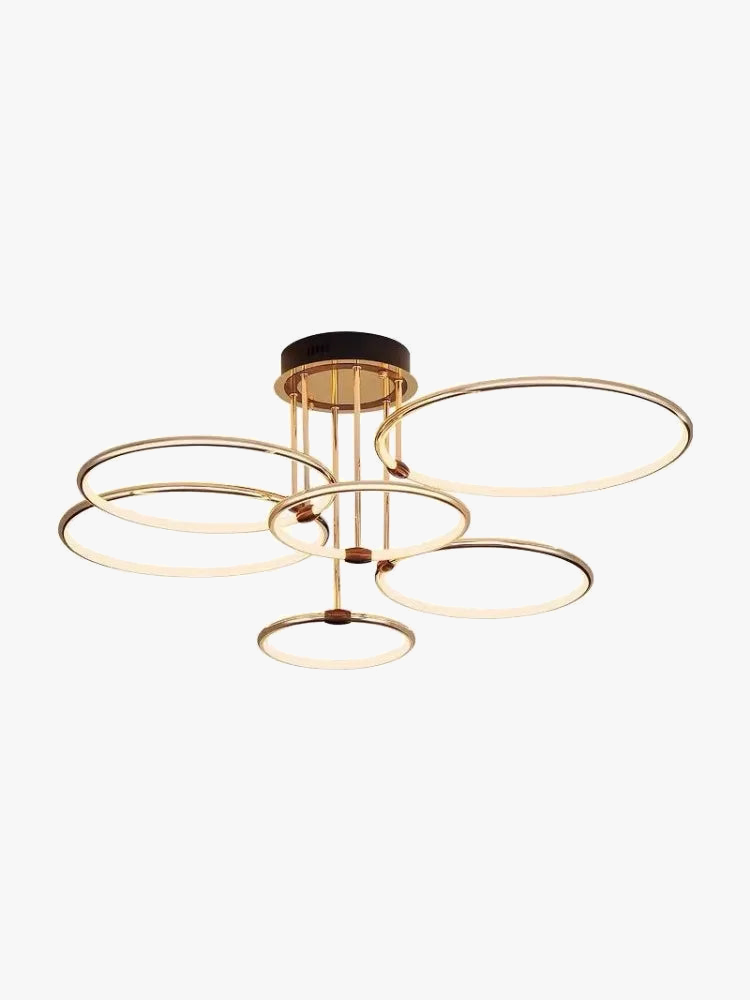 Modern decorative chandelier in ring for elegant interior - view 6