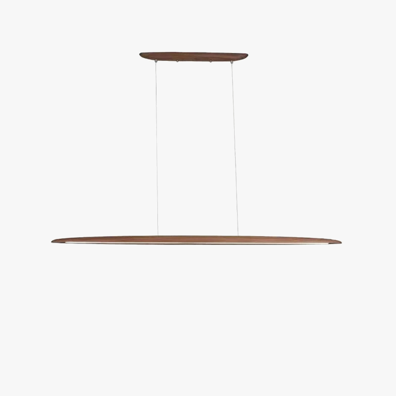 Dimmable chandelier in elegant wood for modern interior lighting - view 2