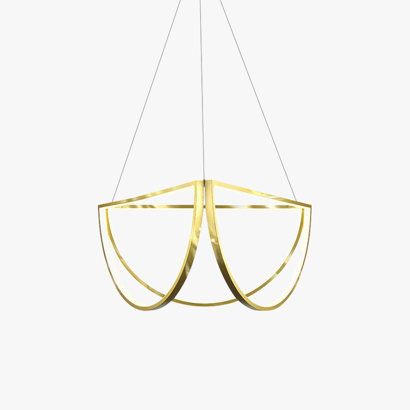 Geometric chandelier with led design modern interior lighting trend - view 2