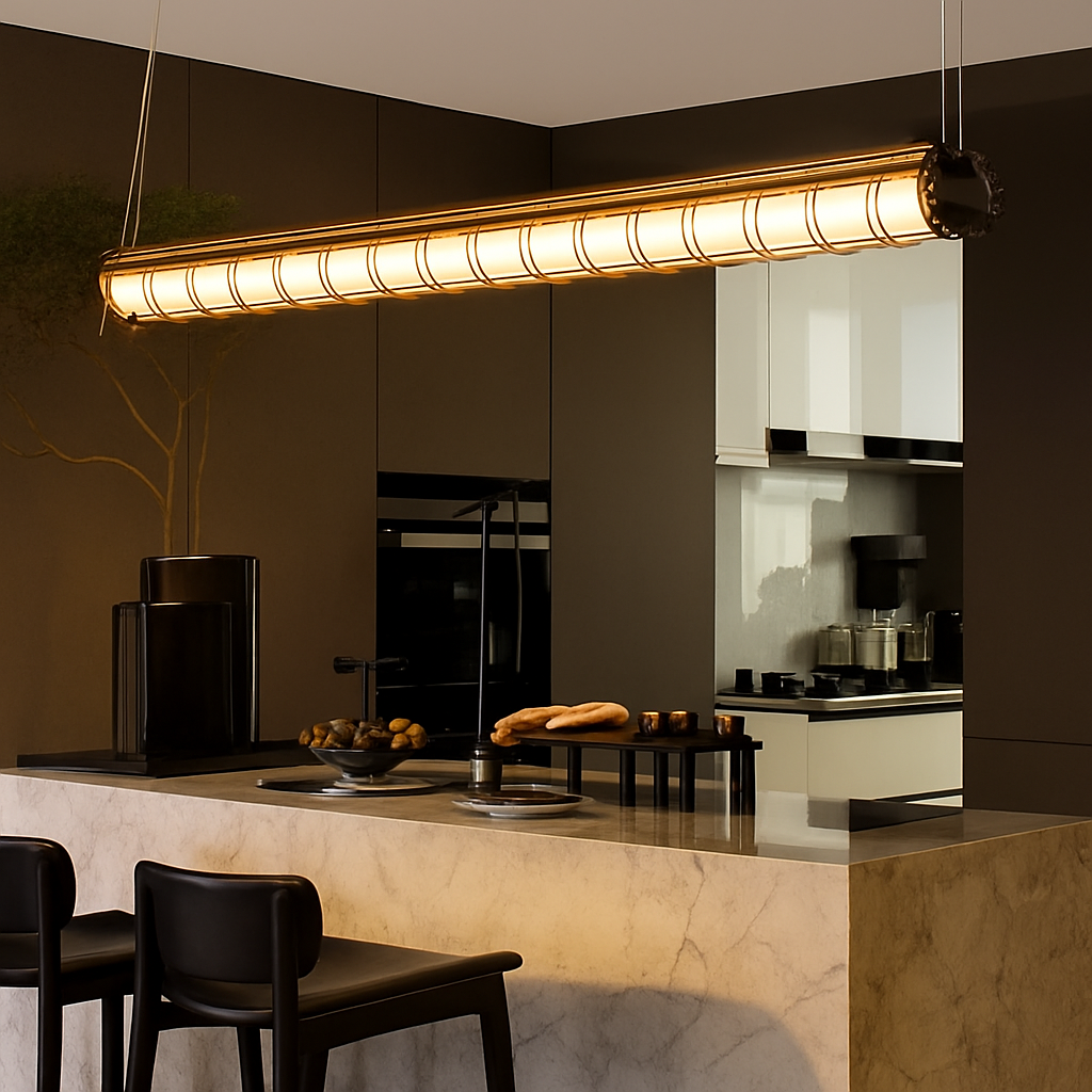 Retro industrial chandelier in metal with led light