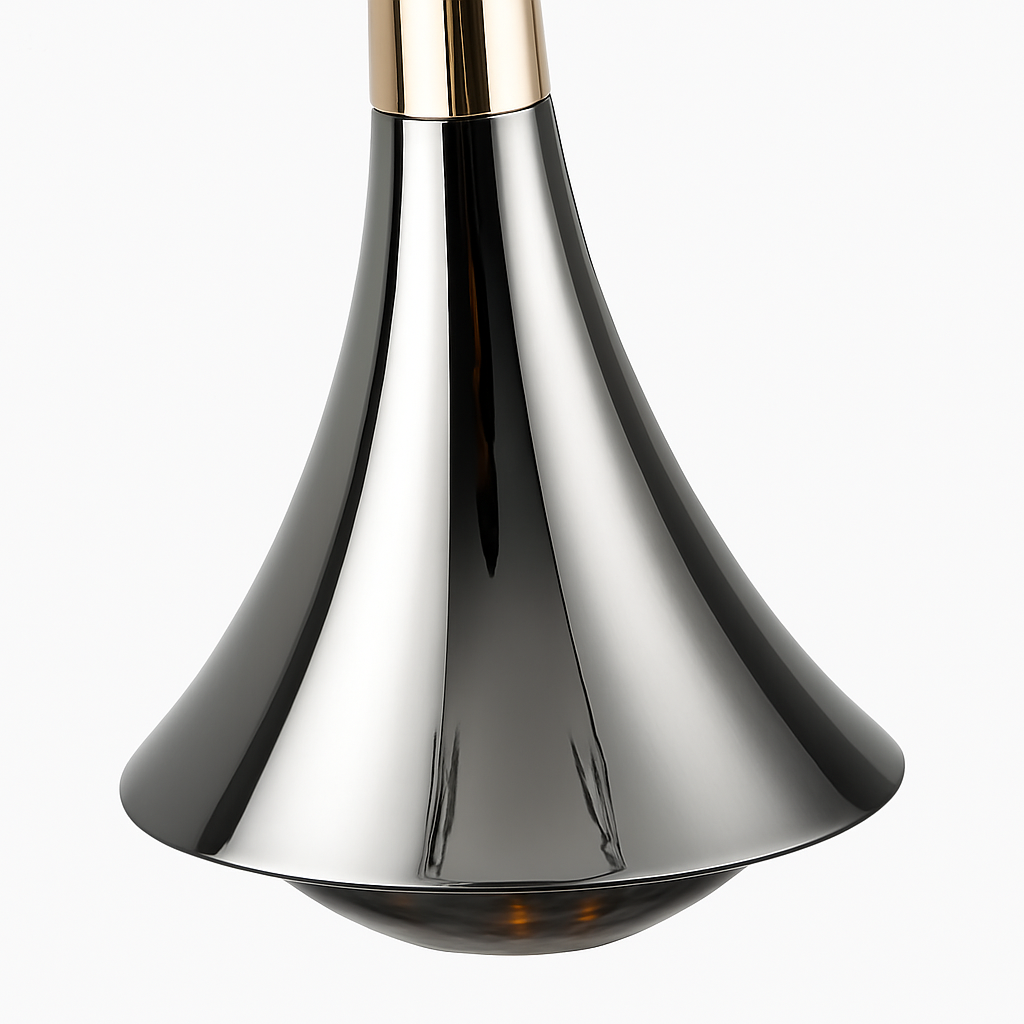 Anti-glare Nordic led chandelier in aluminium with variable intensity - view 3