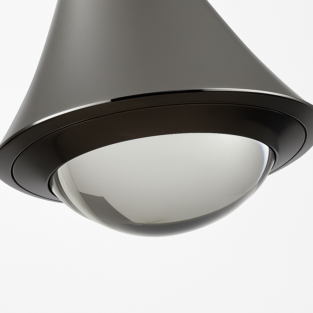 Anti-glare Nordic led chandelier in aluminium with variable intensity - view 4
