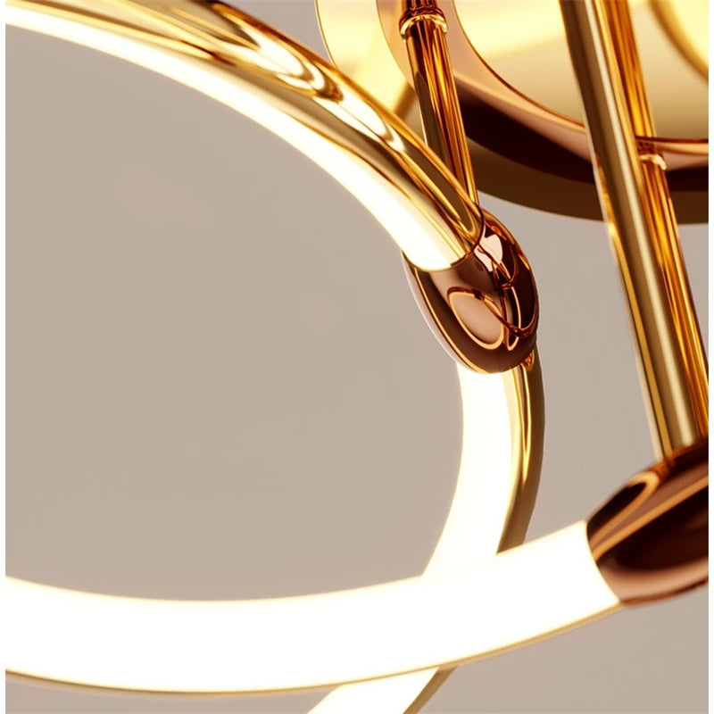 Postmodern led chandelier ring for modern Nordic decoration - view 5