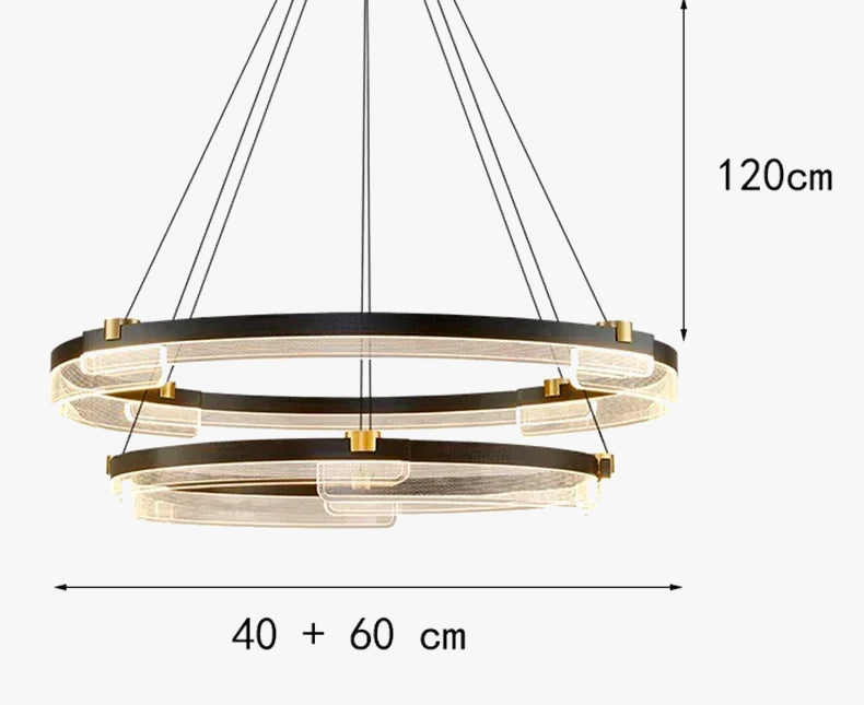 Nordic minimalist acrylic chandelier for modern decoration - view 10
