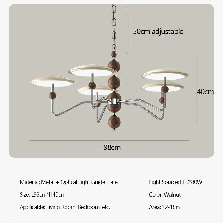 Modern Nordic design flying saucer with led light - view 8