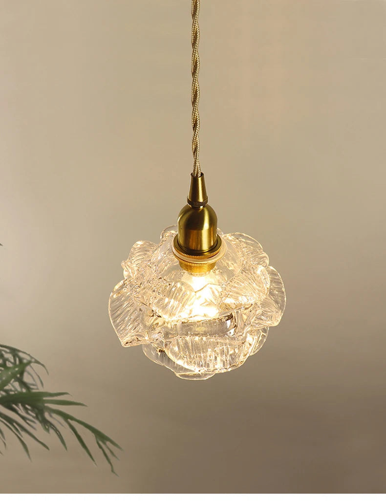 Romantic vintage glass chandelier for elegant interior - view 2