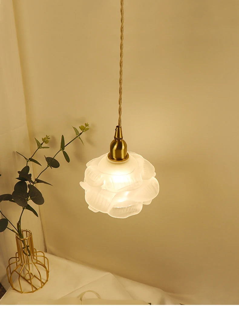 Romantic vintage glass chandelier for elegant interior - view 4