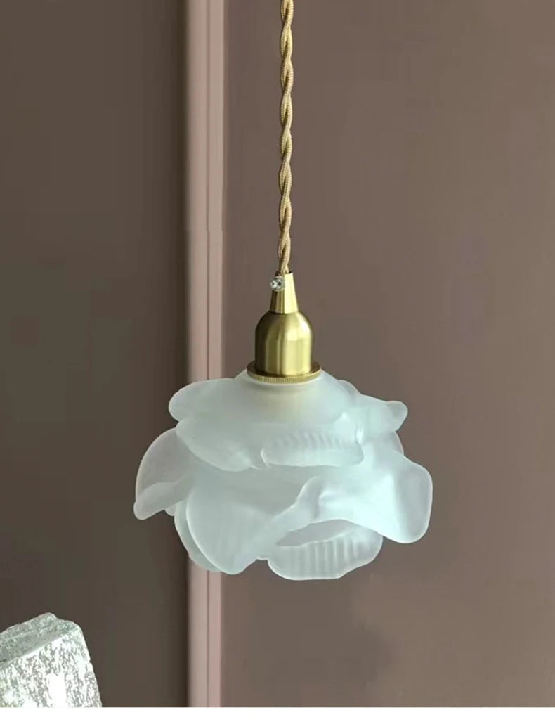 Romantic vintage glass chandelier for elegant interior - view 5