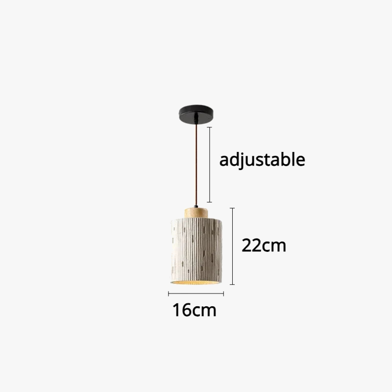 Retro style stone hanging chandelier for interior decoration - view 7