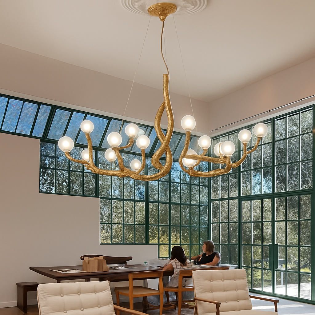 Chandelier hanging in modern style resin retro lamp tree branch - view 5