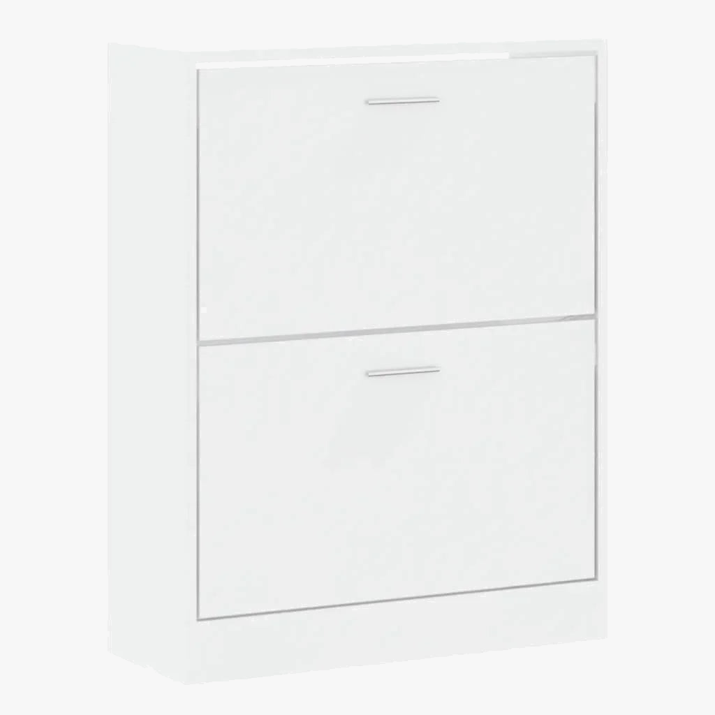 Modern design shoe cabinet in shiny engineering wood - view 3