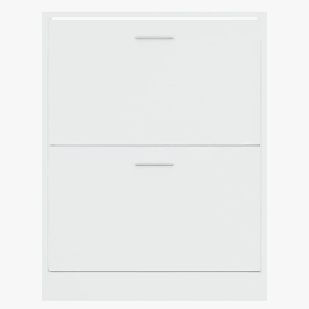 Modern design shoe cabinet in shiny engineering wood - view 4