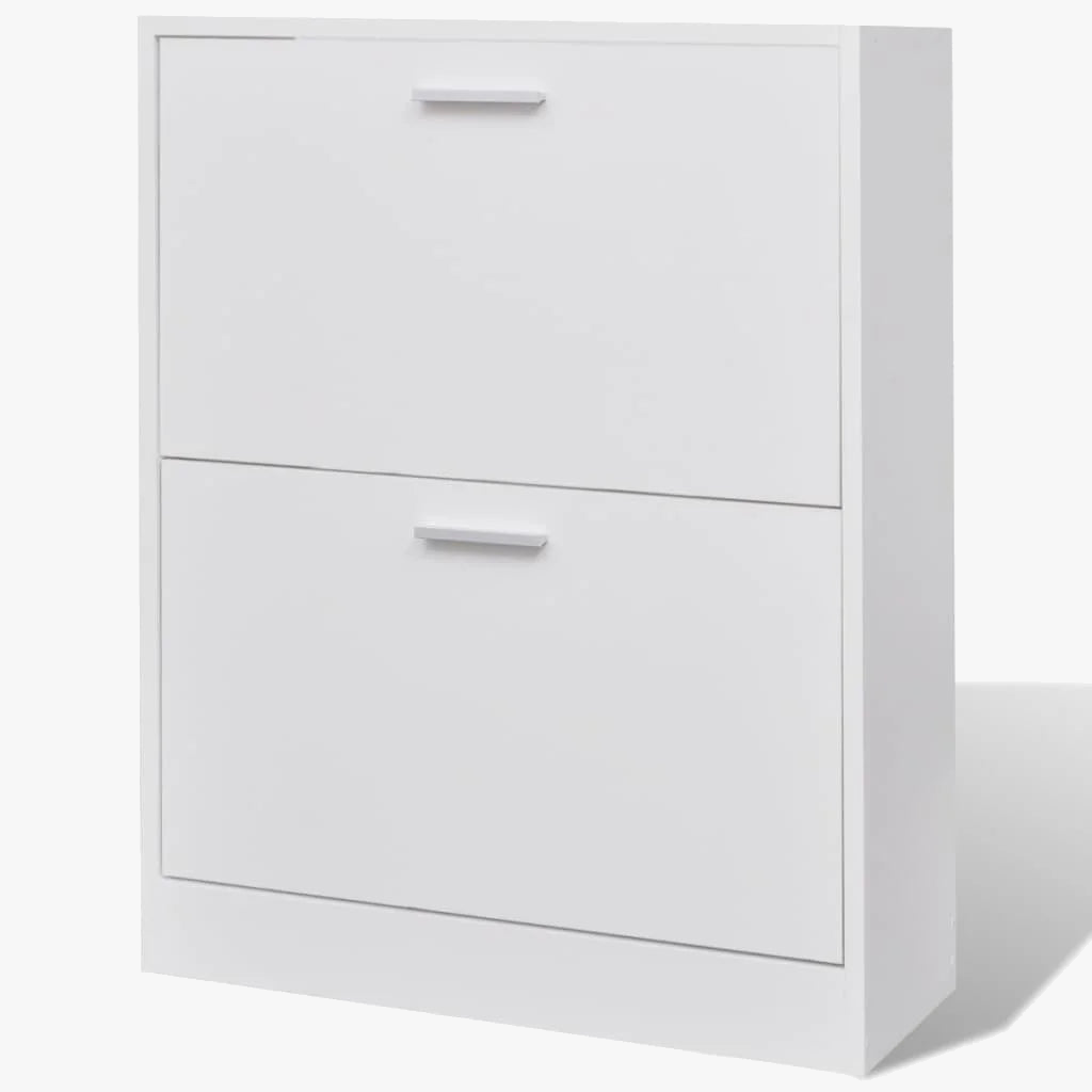 Wooden shoe cabinet with two practical compartments - view 2