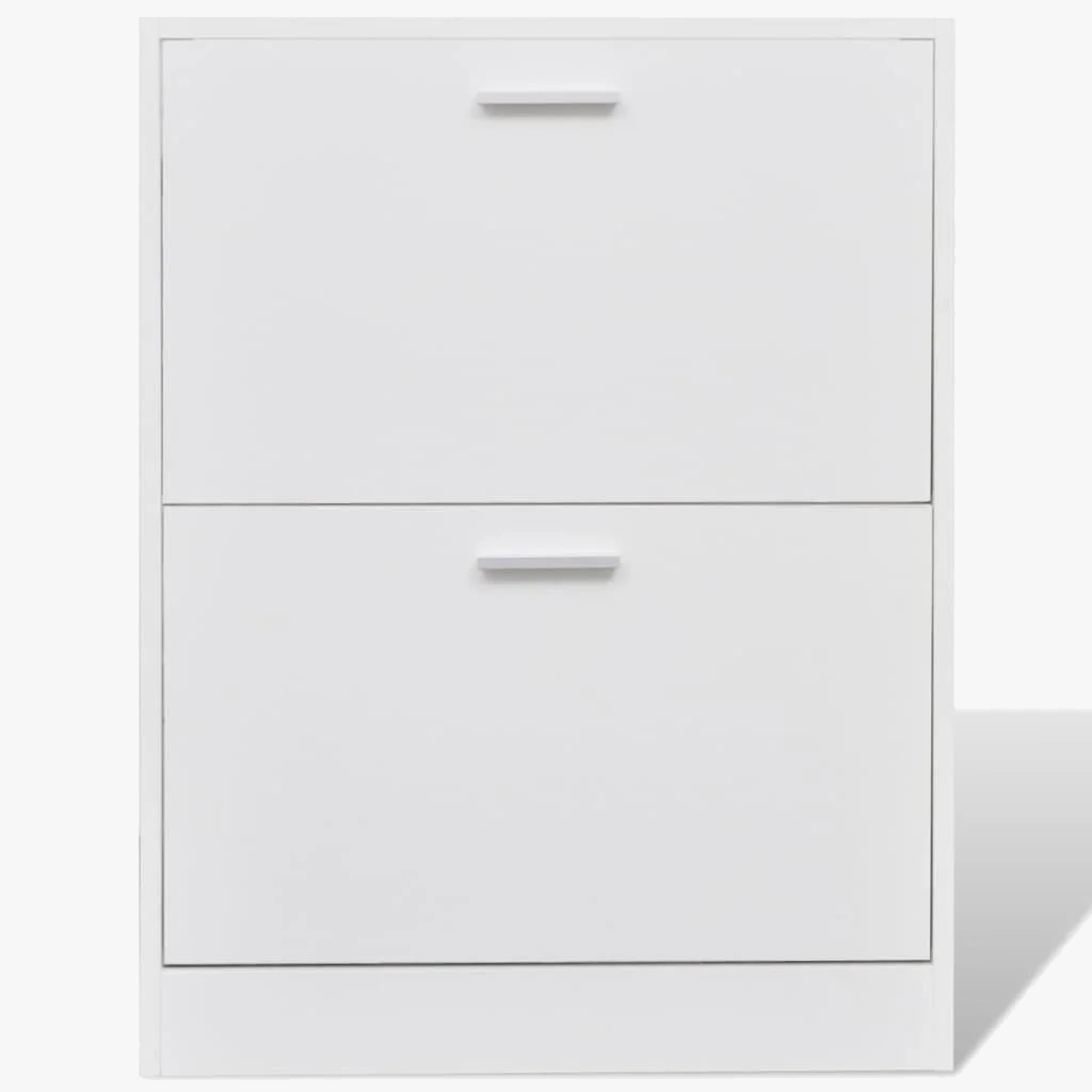Wooden shoe cabinet with two practical compartments - view 3