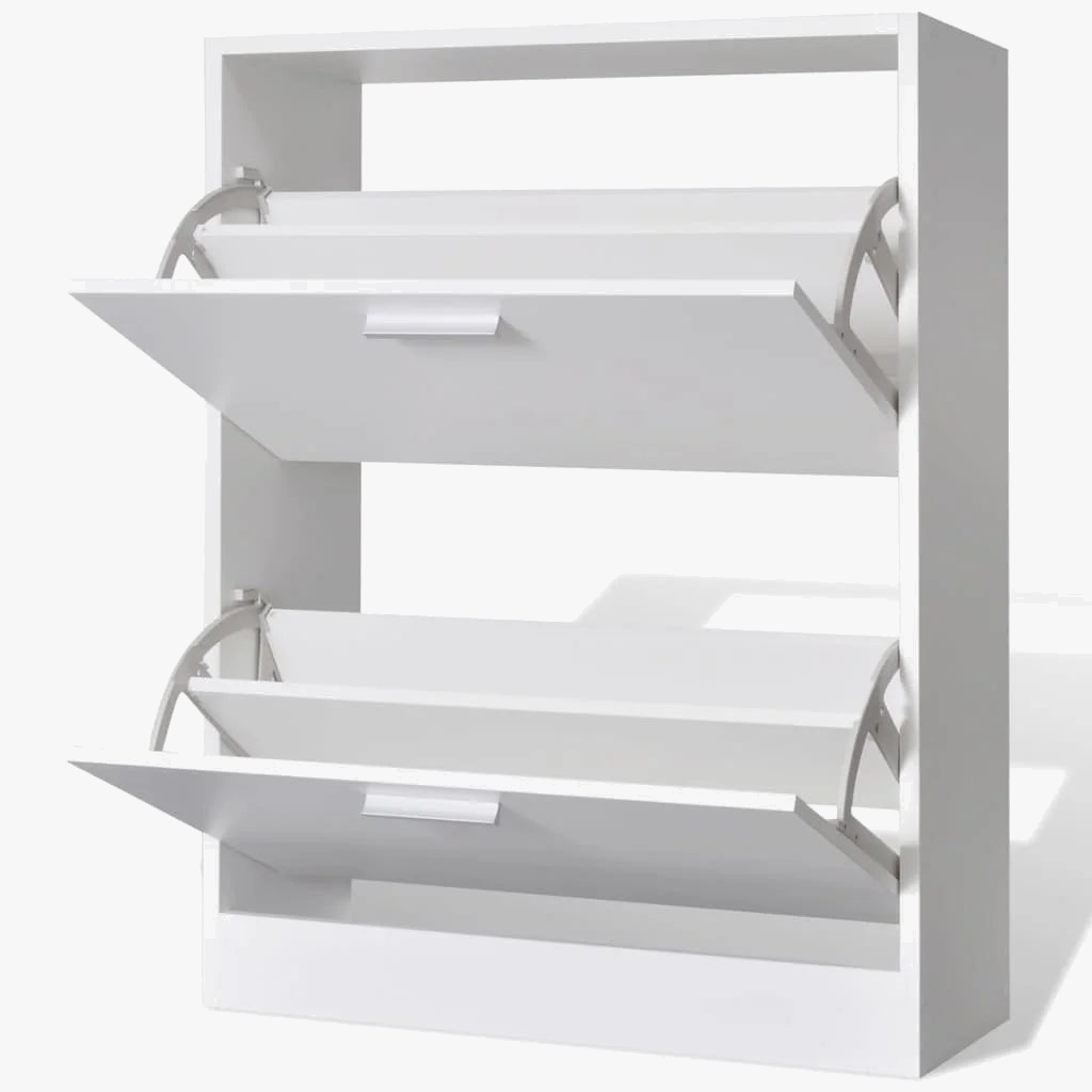 Wooden shoe cabinet with two practical compartments - view 4