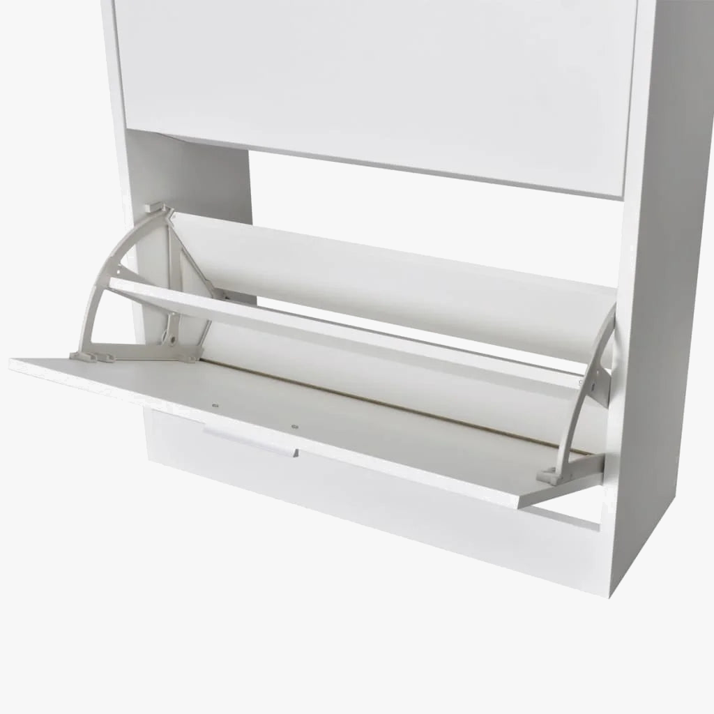 Wooden shoe cabinet with two practical compartments - view 5