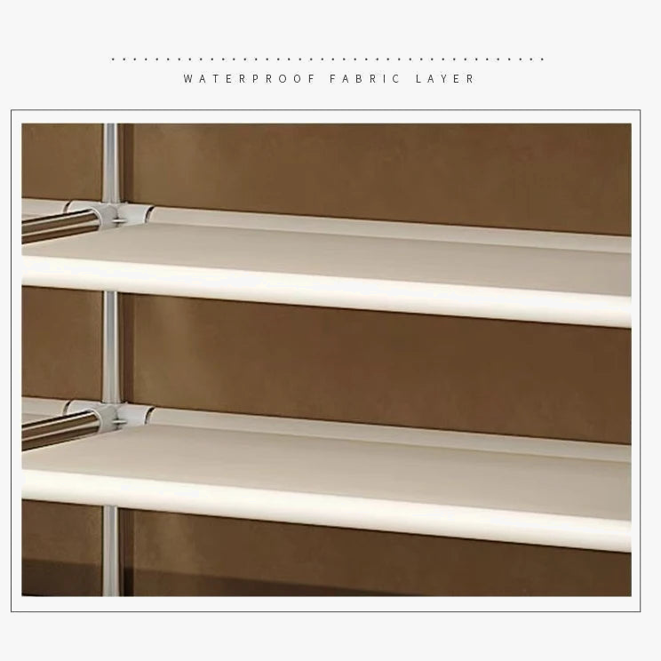 Versatile furniture with shelves and baldaquin support - view 3