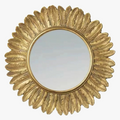 Retro style macrame decorative mirror for interior decoration
