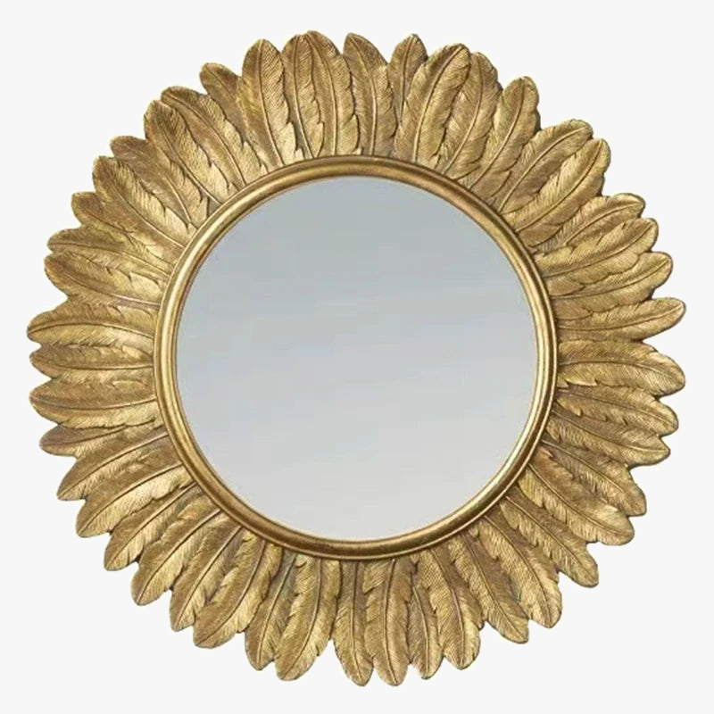 Retro style macrame decorative mirror for interior decoration