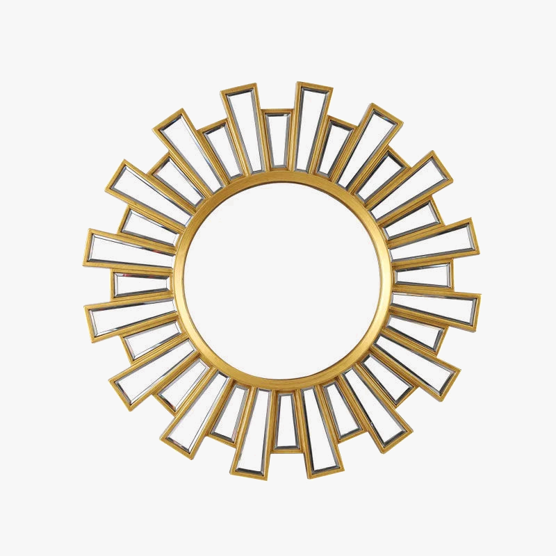 Round decorative mirror for restaurant and bathroom