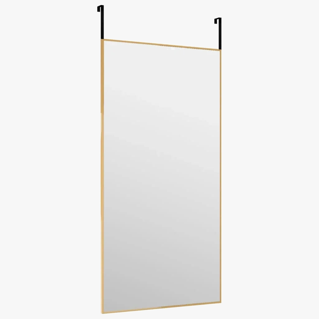 Decorative door mirror in glass and aluminum - view 3