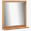 Solid walnut wooden mirror for interior decoration