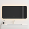 Rectangular intelligent mirror with led light touch screen - 40x60cm