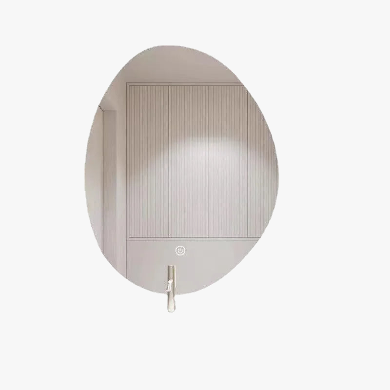 Irregular led mirror for smart dressing room and bathroom