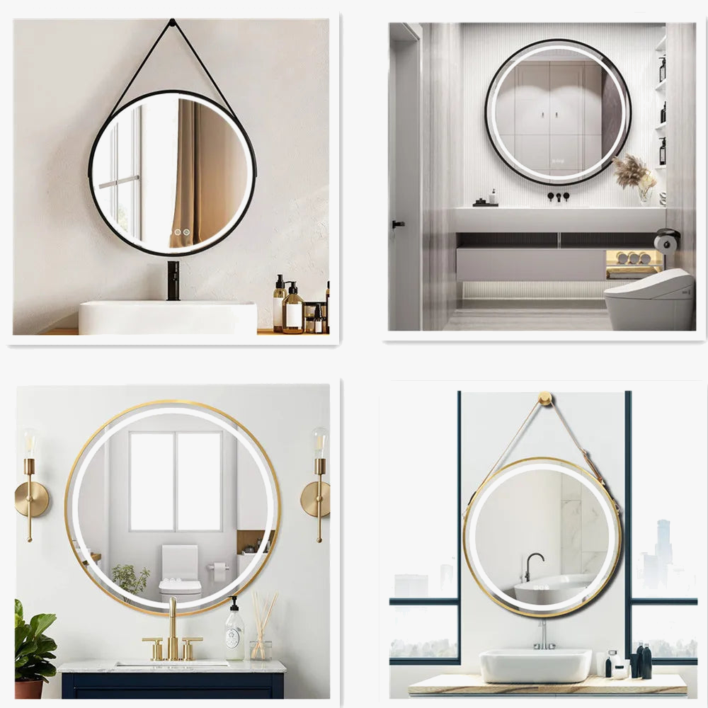 Round light mirror with variable intensity and anti-fog - view 4