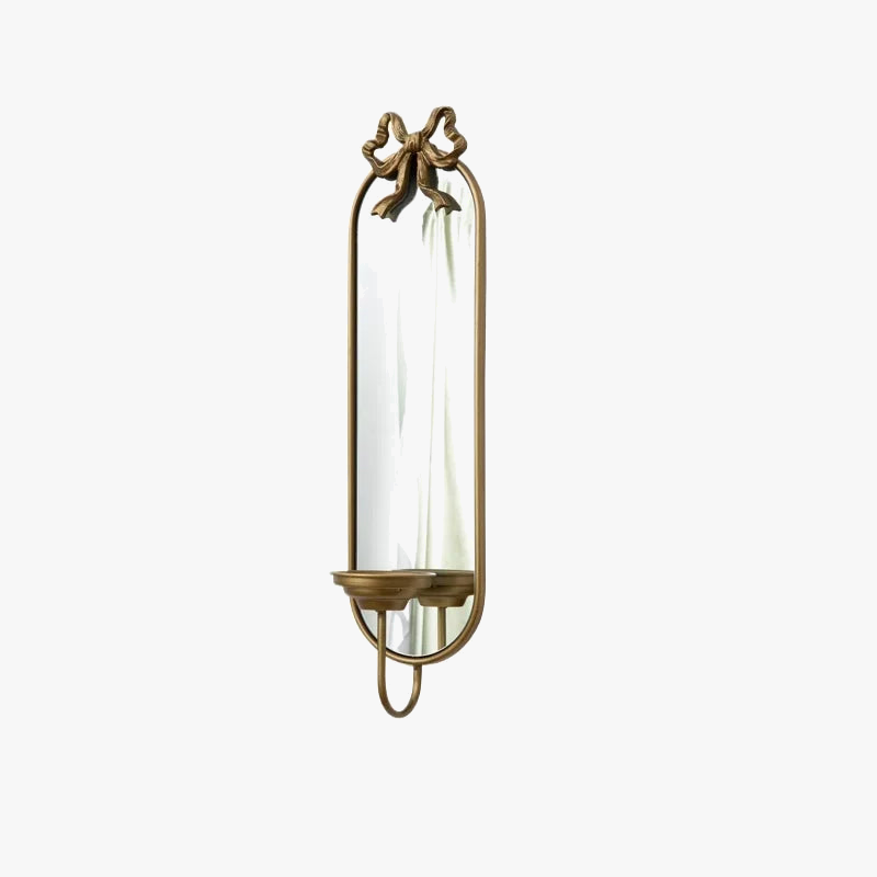 Antique wall mirror in iron elegant hanging decoration for interior