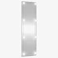 Wall mirror with led lighting for interior decoration