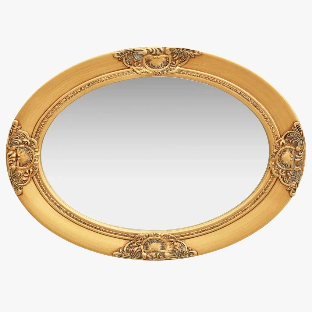 Wall mirror baroque golden for elegant decoration of your interior - view 3