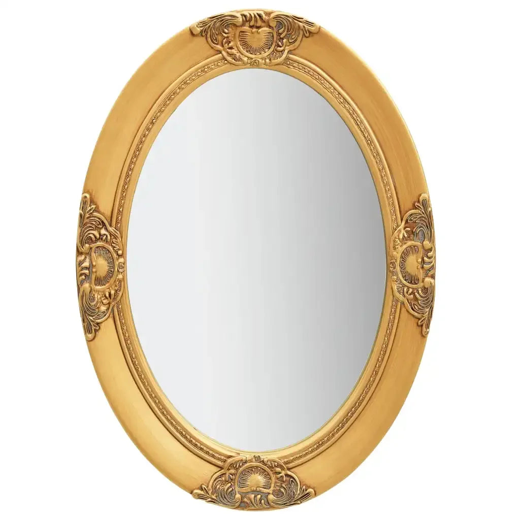 Wall mirror baroque golden for elegant decoration of your interior - view 7