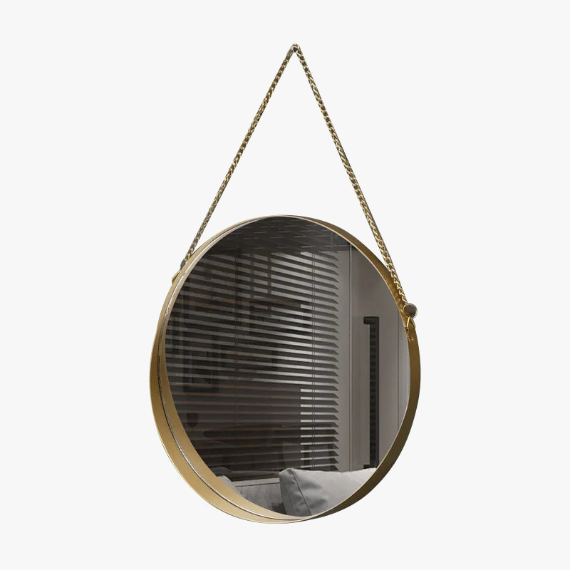 Creative round wall mirror for interior decoration and makeup