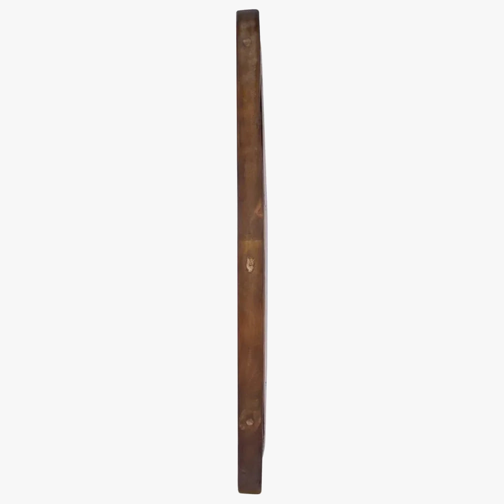 Round Teak Wall Mirror 60 cm for Any Room - view 3
