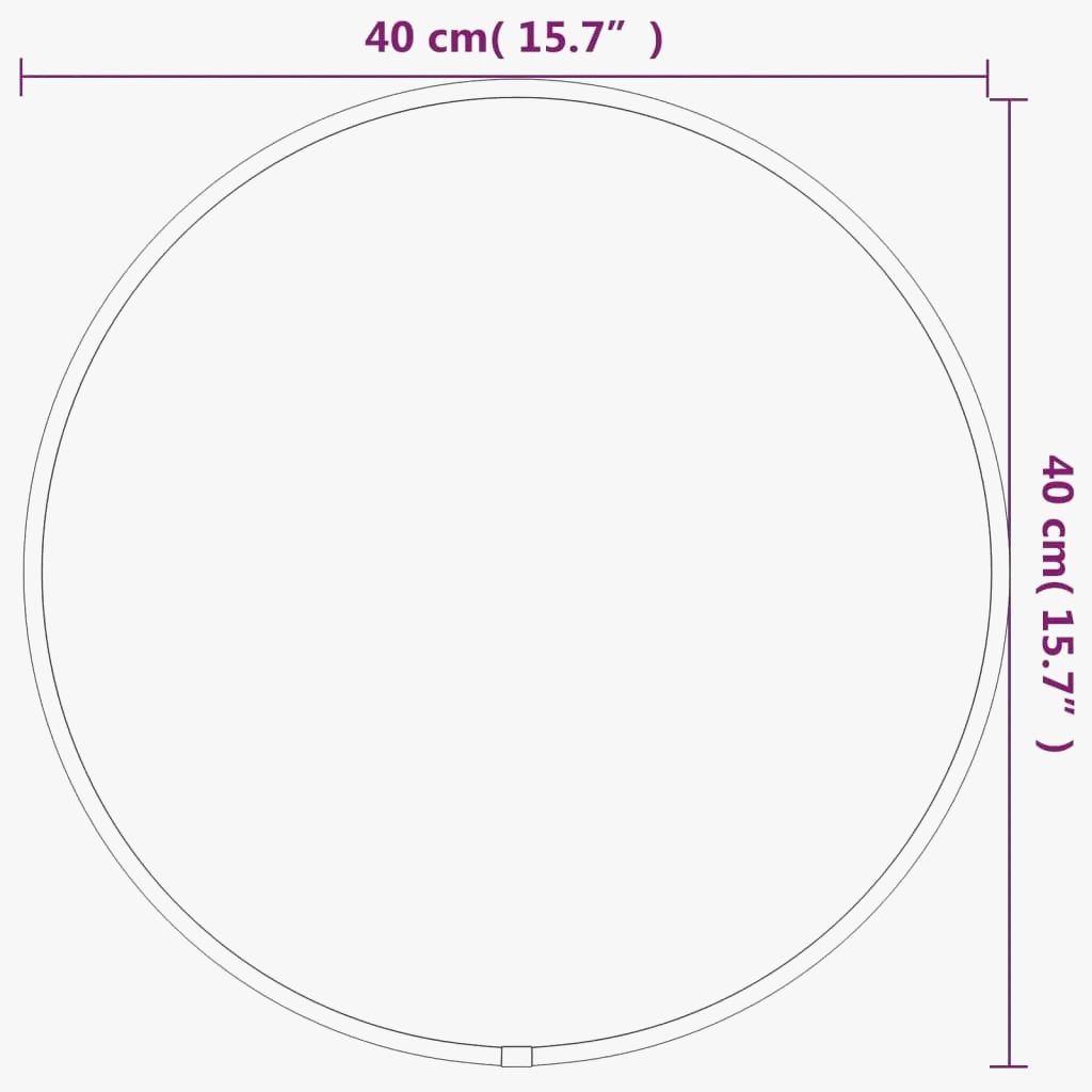 Round wall mirror for interior decoration with decorative sticker - view 5