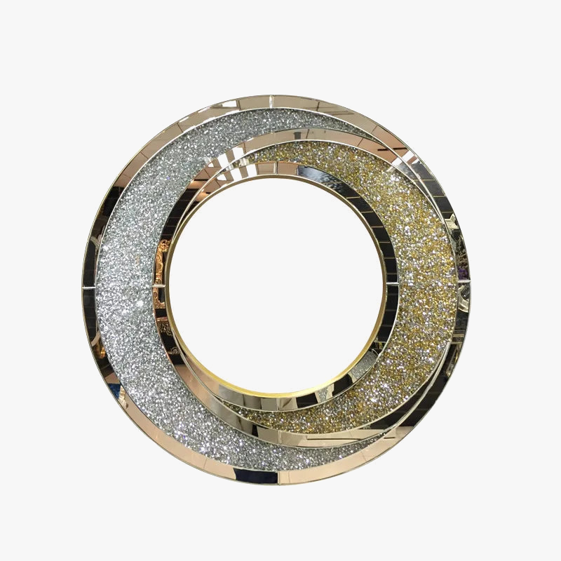 Luxury round mirror to hang for interior decoration