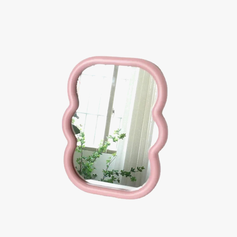 Decorative wooden mirrors on foot for vanity